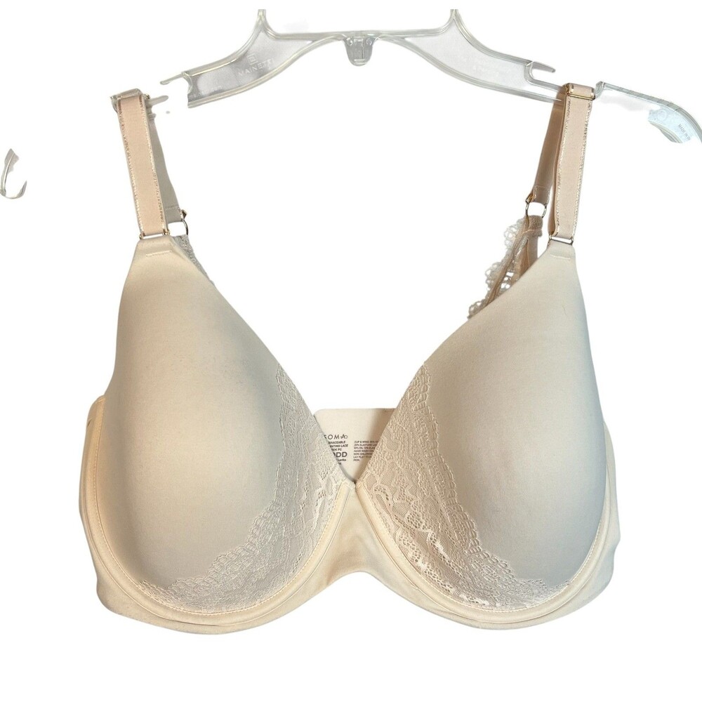 Soma Embraceable Enchanting Lace Bra  38DDD  Full Coverage Underwire  Cream